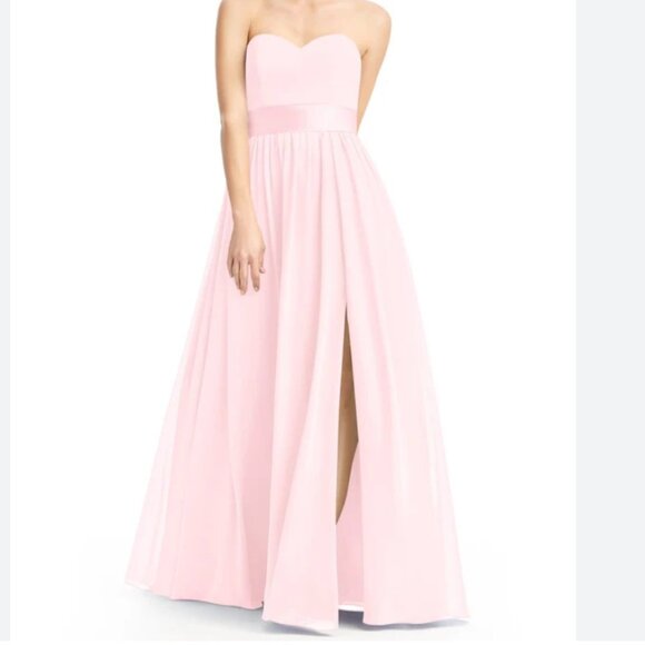 Azazie Fiona Blushing Pink Dress Size 2 - Picture 1 of 7